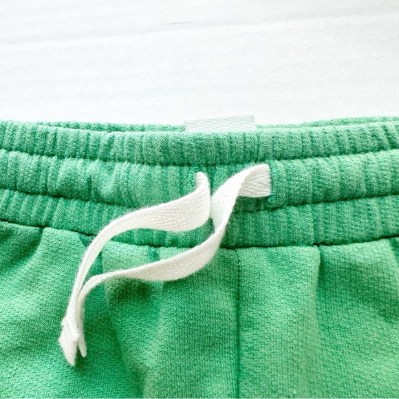 Cotton Jersey Sweatpant Shorts In Green NWOT - Picture 3 of 9